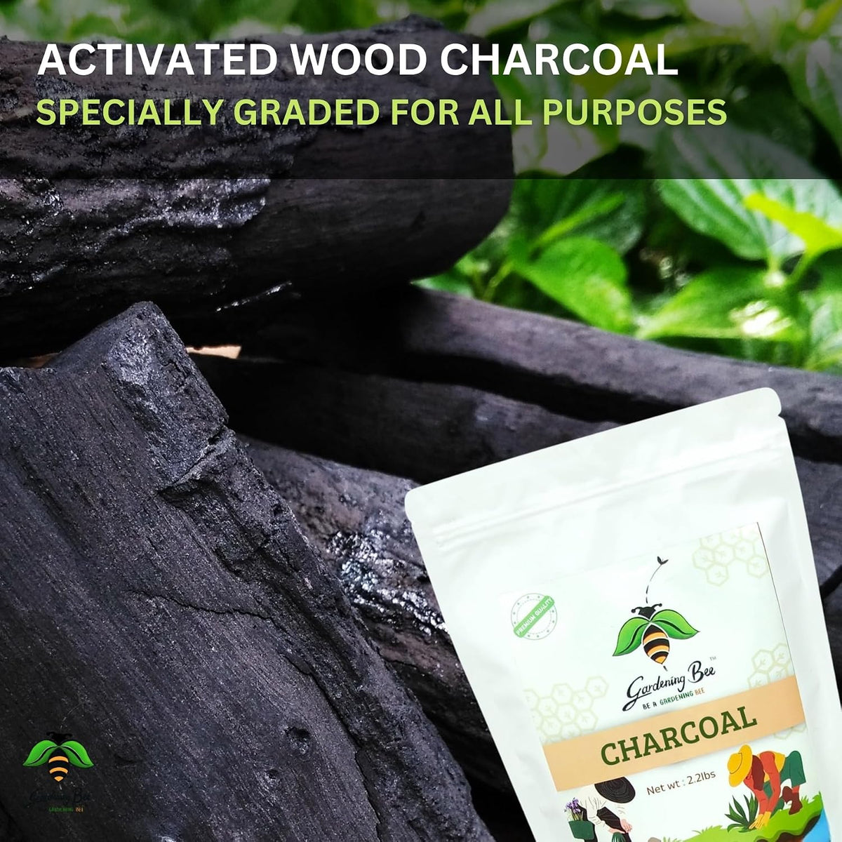 Wood Based Activated Charcoal for Orchid Potting, anthurium Plants, Horticultural Grade, Grilling, Barbecue, Baby Dhoop, BBQ Low Smoke Charcoal