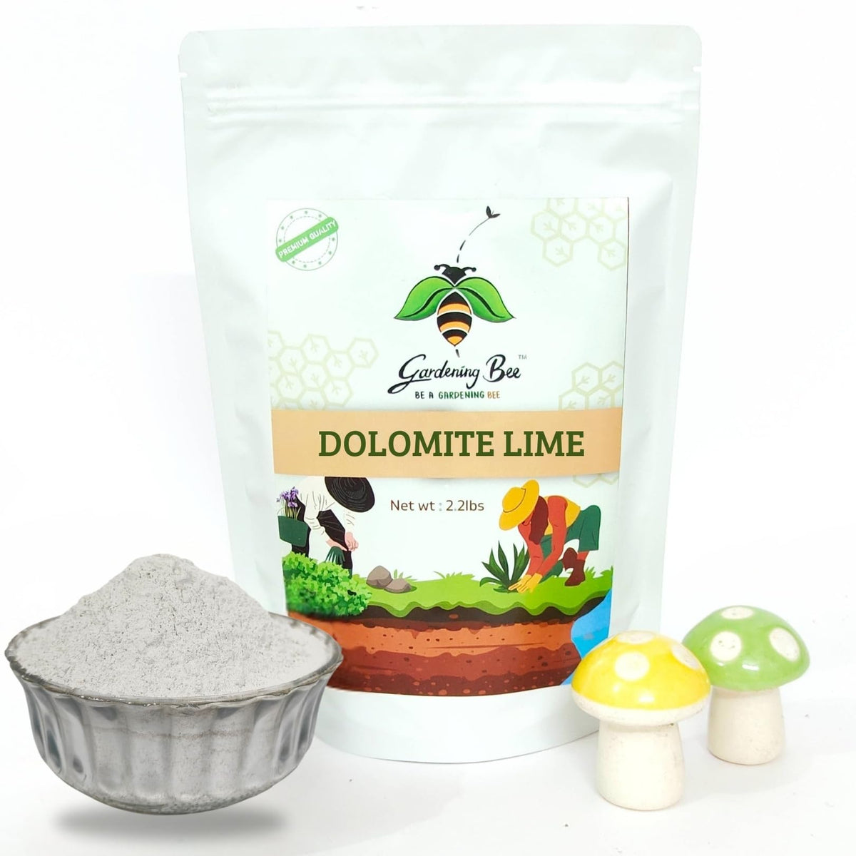 Dolomite Lime Powder for Gardens, Dolostone, Control PH, Calcium Magnesium Supplement for Plant, Soil Additive, Dolomite Chuna, Reduce Acidity, 100% Organic