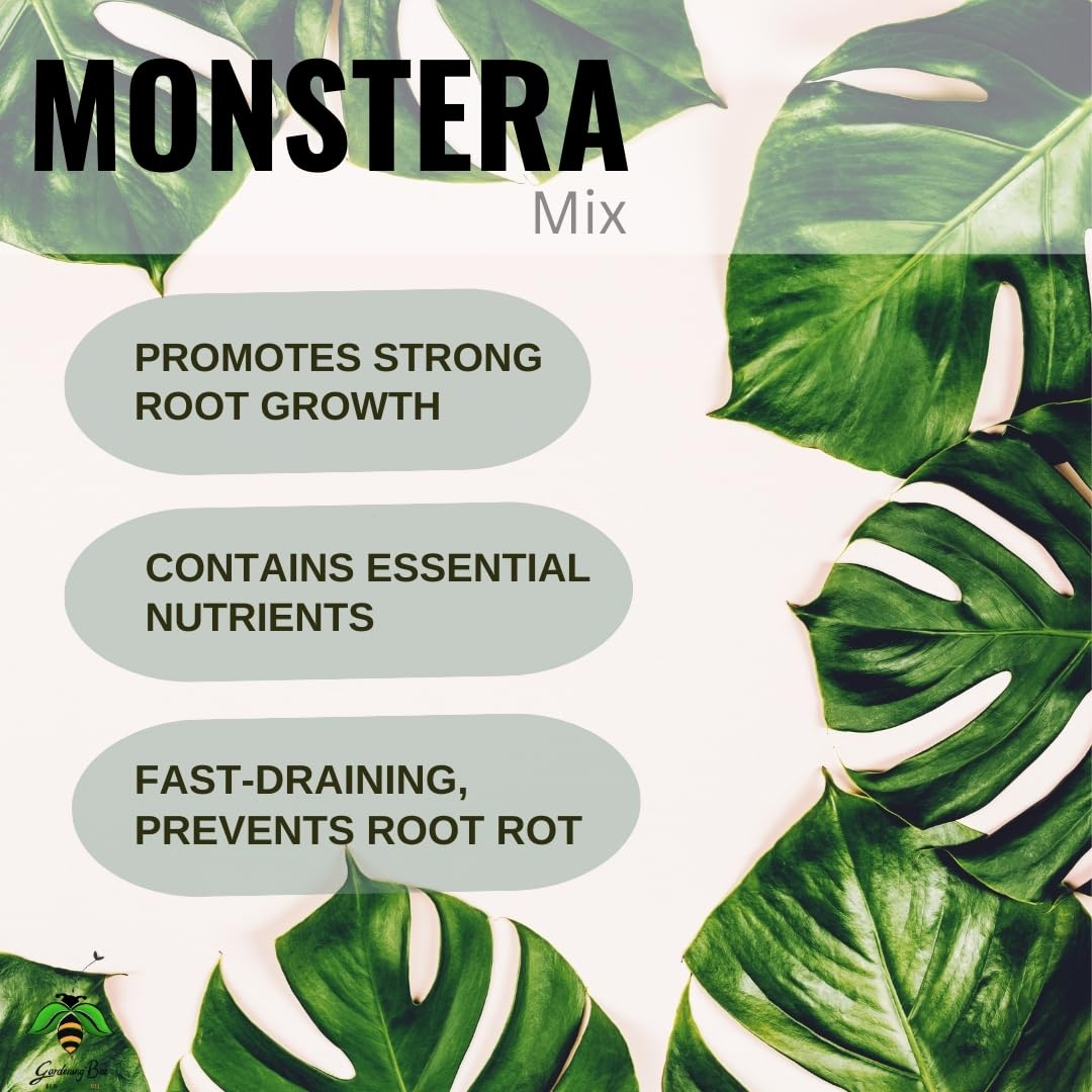 Monstera Soil Mix, Ideal Soilmix for Monsteras, 100% Natural and Organic, Ideal Potmix, Potting Mixture, Ready to Use, Well Drained Mix