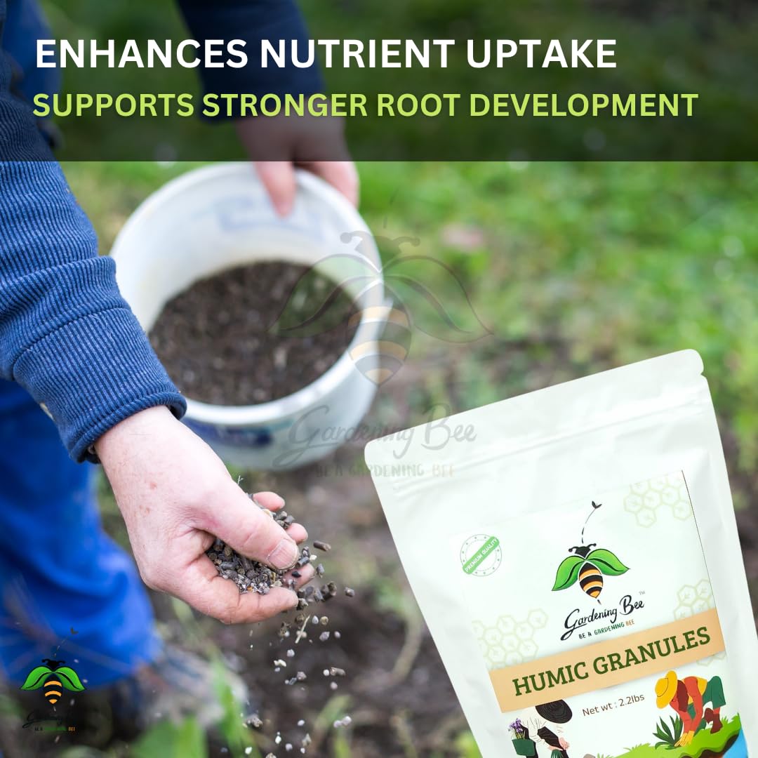 Humic Granules, Plants, Garden, Organic soil Conditioner, Humus, Manure, Granules of Humate, Plant Growth, 2% Humic Minimum, Roots Development, Clay Coated Humic