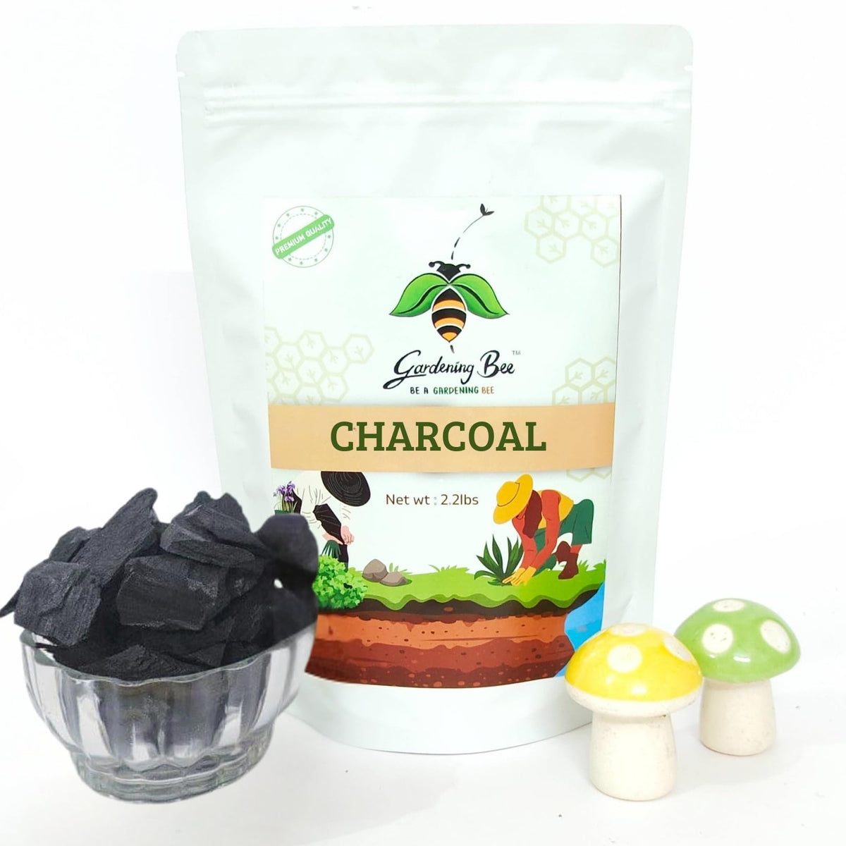 Wood Based Activated Charcoal for Orchid Potting, anthurium Plants, Horticultural Grade, Grilling, Barbecue, Baby Dhoop, BBQ Low Smoke Charcoal