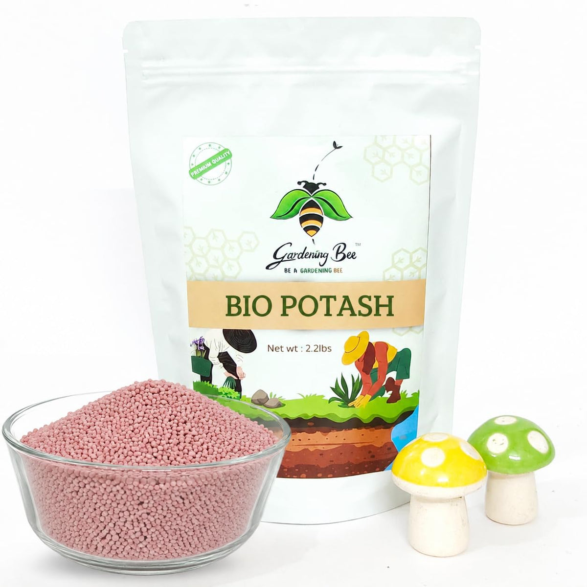 Bio Potash, PDM Potash Granules, Organic Manure for Plants, Compost, Flowering and Fruiting Booster, Potted Plants & Gardens 100% Natural for Plant