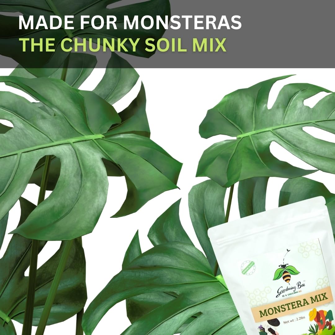 Monstera Soil Mix, Ideal Soilmix for Monsteras, 100% Natural and Organic, Ideal Potmix, Potting Mixture, Ready to Use, Well Drained Mix