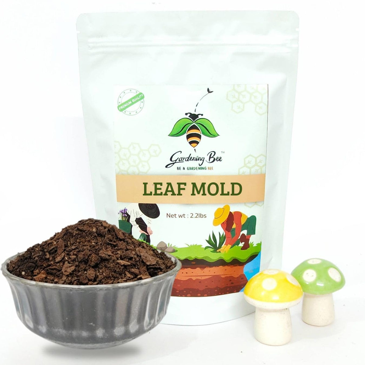 Leaf Mold, Patta Khaad, Leaf Manure, Shredded Leaf Compost for Gardens and Potted Plants, 100% Natural and Organic, Healthy Plant Growth, Indoor and Outdoor Pots