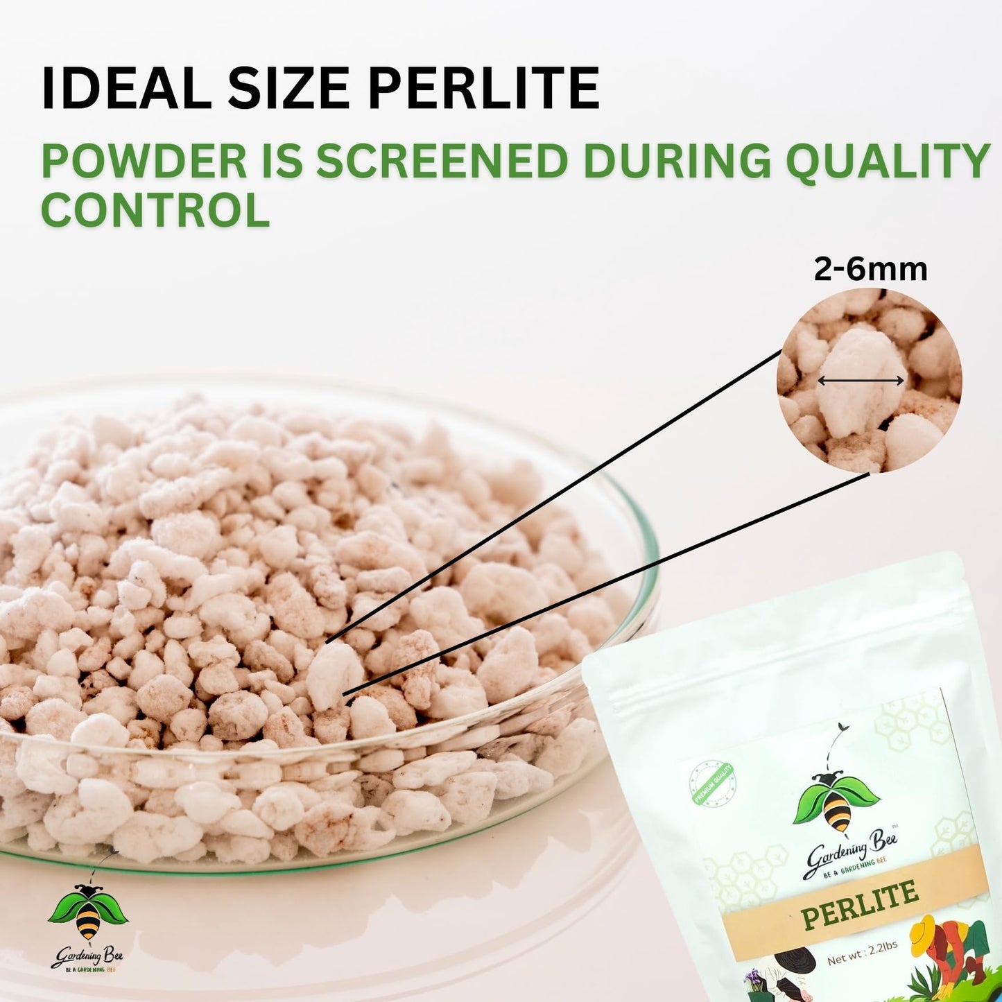 Perlite for Plants (1KG), Hydroponics & Horticulture Terrace Gardening, Essential Soil Conditioner, for Indoor, Outdoor Plants (1 Kilogram)