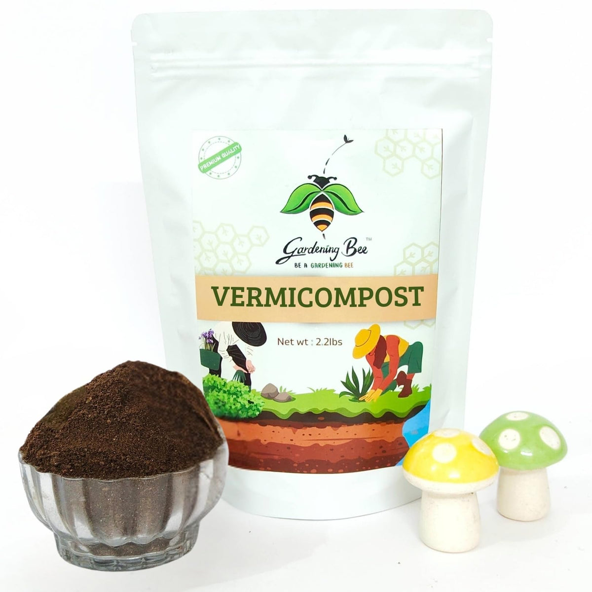 Vermicompost, 100% cow dung based, natural and organic for garden, kitchen gardens, Pure Kechuwa Khaad