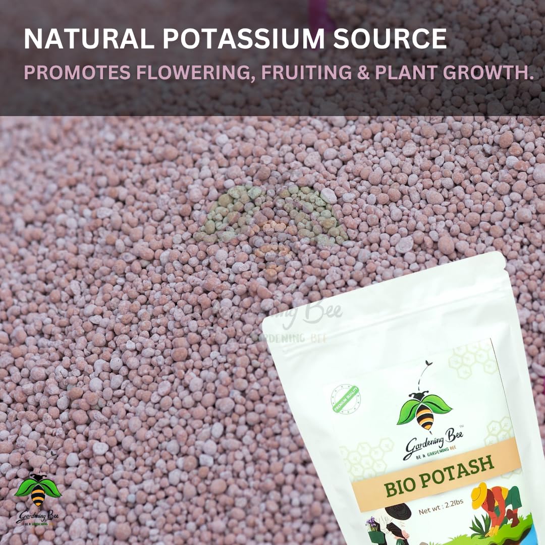 Bio Potash, PDM Potash Granules, Organic Manure for Plants, Compost, Flowering and Fruiting Booster, Potted Plants & Gardens 100% Natural for Plant