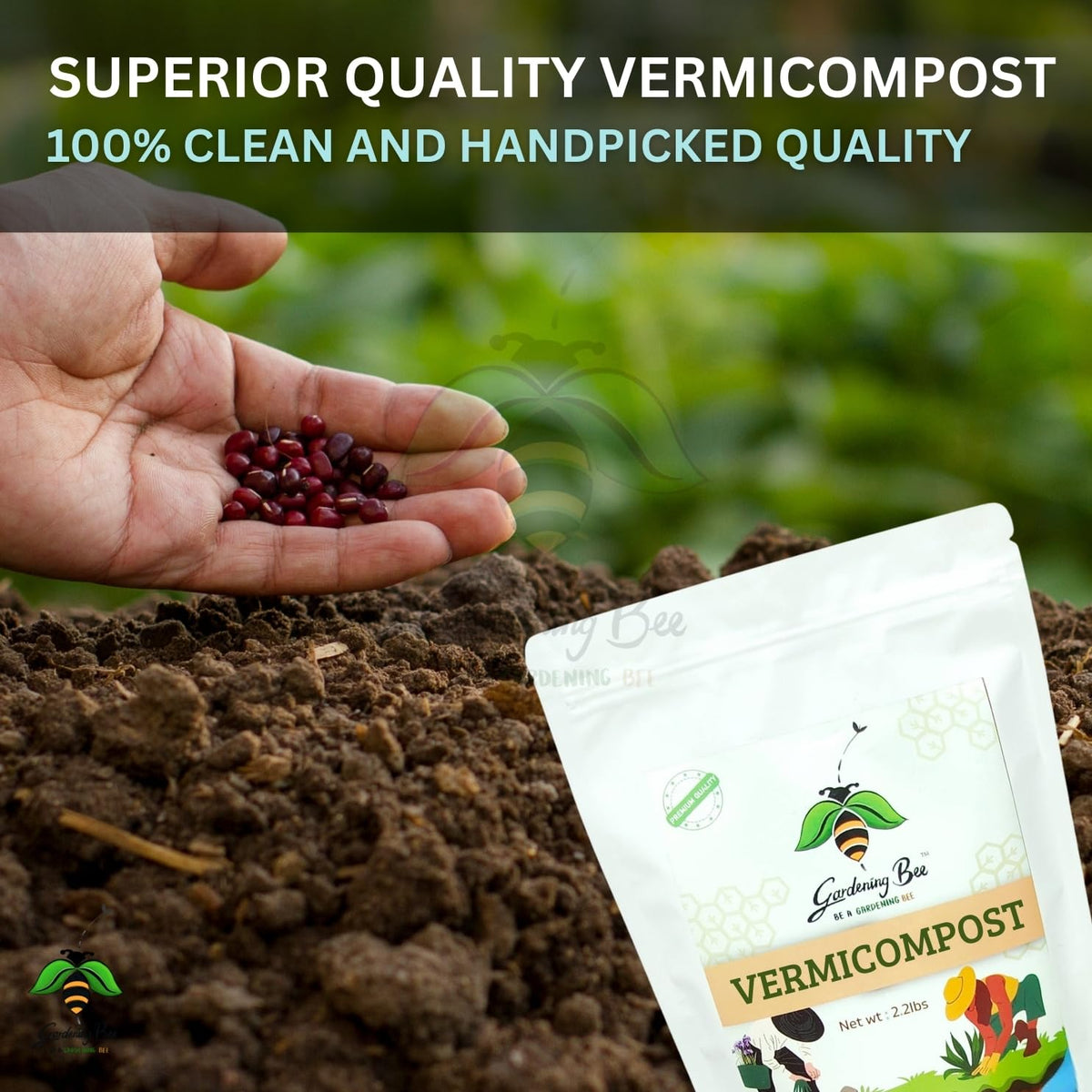 Vermicompost, 100% cow dung based, natural and organic for garden, kitchen gardens, Pure Kechuwa Khaad