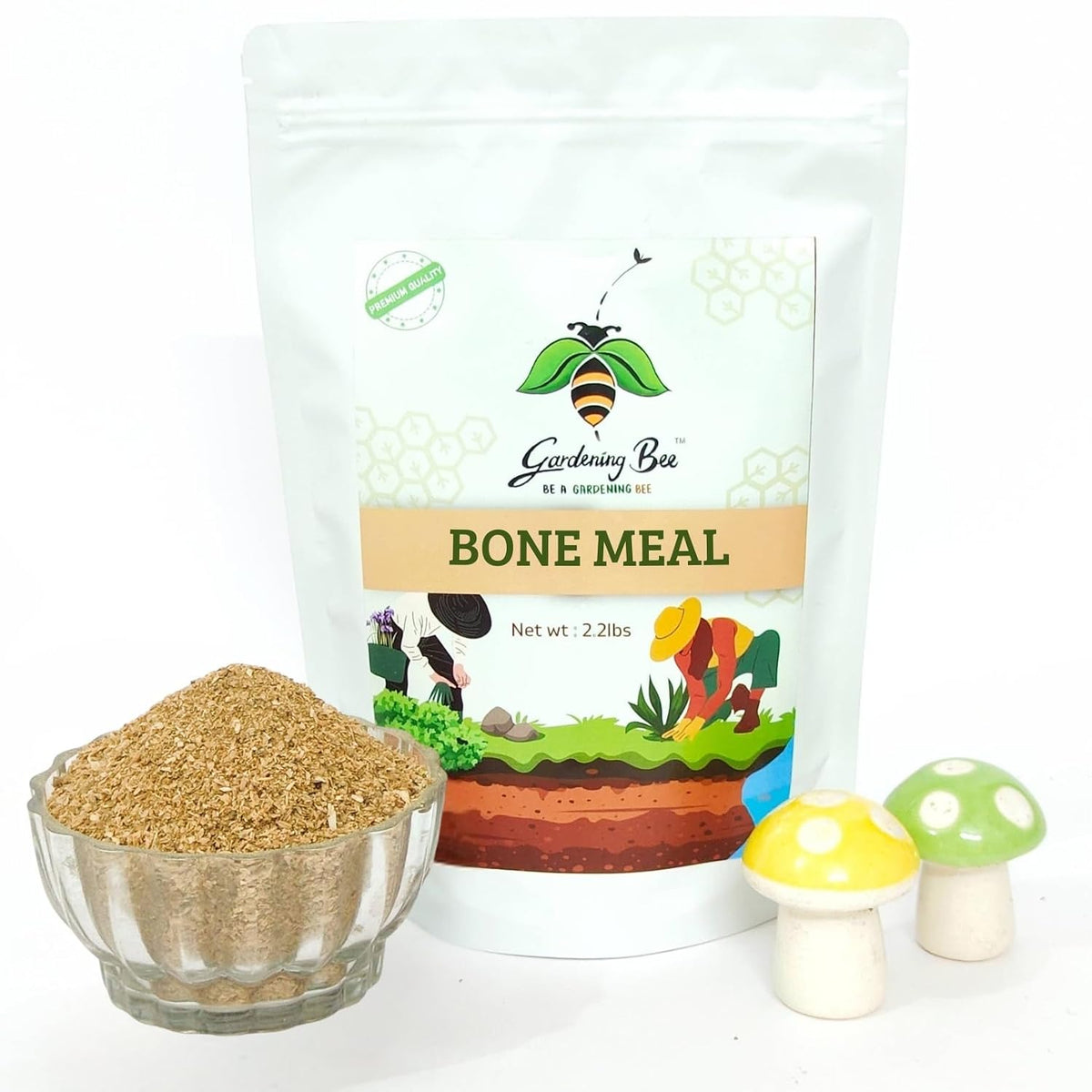 Bone Meal Powder,  Manure for Plants, 100% Organic & Natural, Calcium and Phosphorus, Slow Release, Steamed, Sterlised for Terrace, Balcony Garden