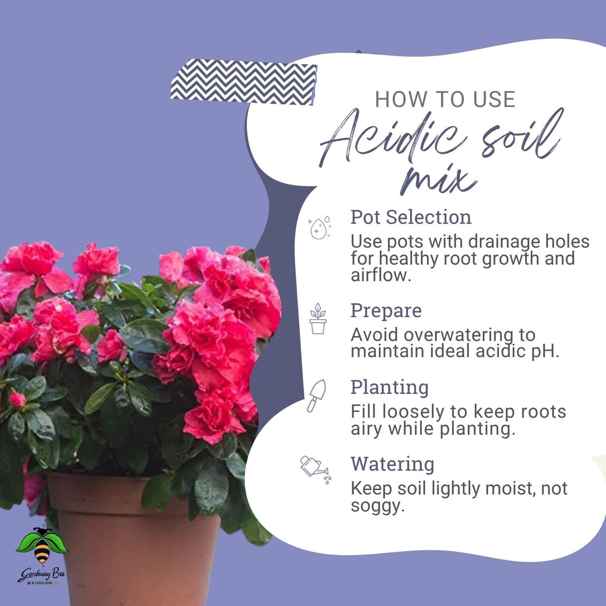 Acidic Soil Mix with Peat Moss & Pine Bark – Low pH 4.5-5.0, Moisture-Retaining, Nutrient-Rich Fertile Potting Mix for Blueberries, Azaleas, Gardenias & Acid-Loving Plants (5 Kilogram)
