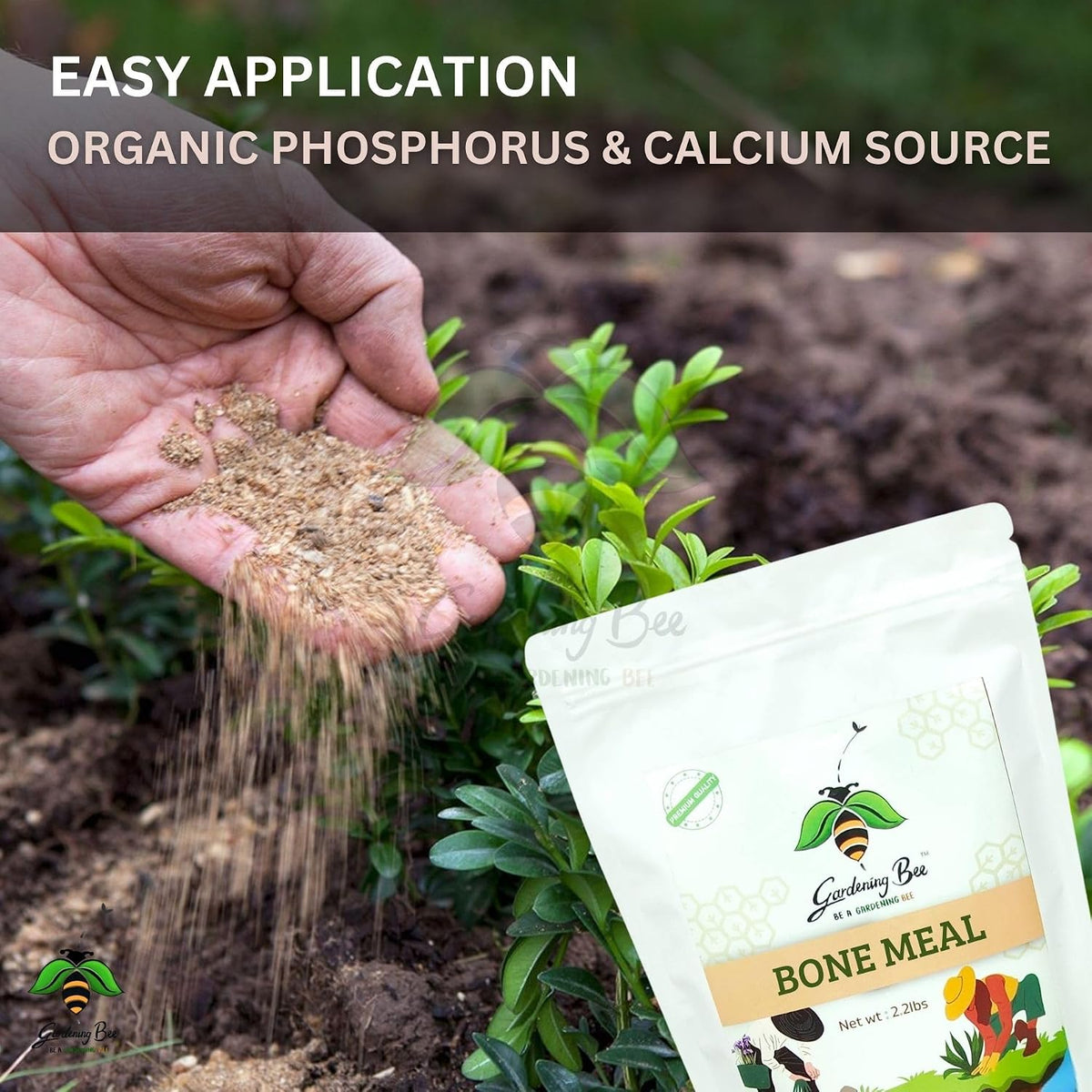 Bone Meal Powder,  Manure for Plants, 100% Organic & Natural, Calcium and Phosphorus, Slow Release, Steamed, Sterlised for Terrace, Balcony Garden