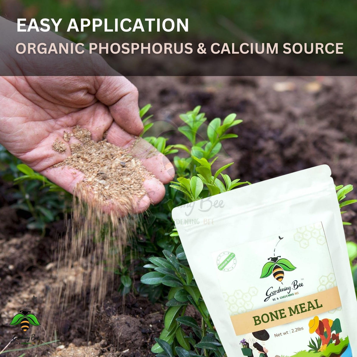 Bone Meal Powder,  Manure for Plants, 100% Organic & Natural, Calcium and Phosphorus, Slow Release, Steamed, Sterlised for Terrace, Balcony Garden