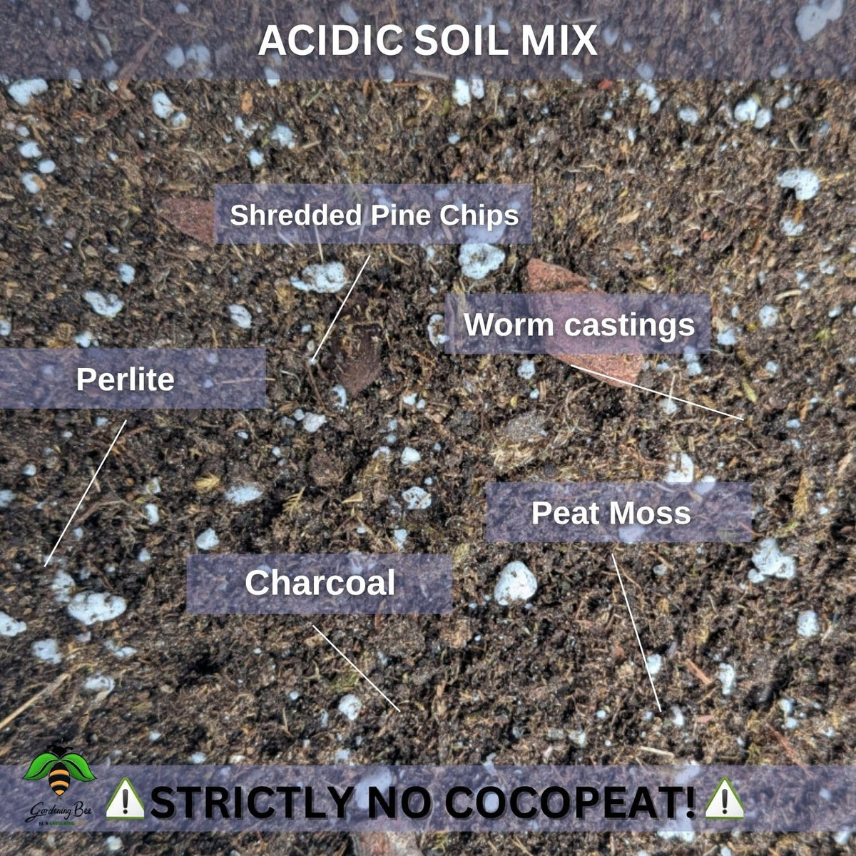 Acidic Soil Mix with Peat Moss & Pine Bark – Low pH 4.5-5.0, Moisture-Retaining, Nutrient-Rich Fertile Potting Mix for Blueberries, Azaleas, Gardenias & Acid-Loving Plants (5 Kilogram)