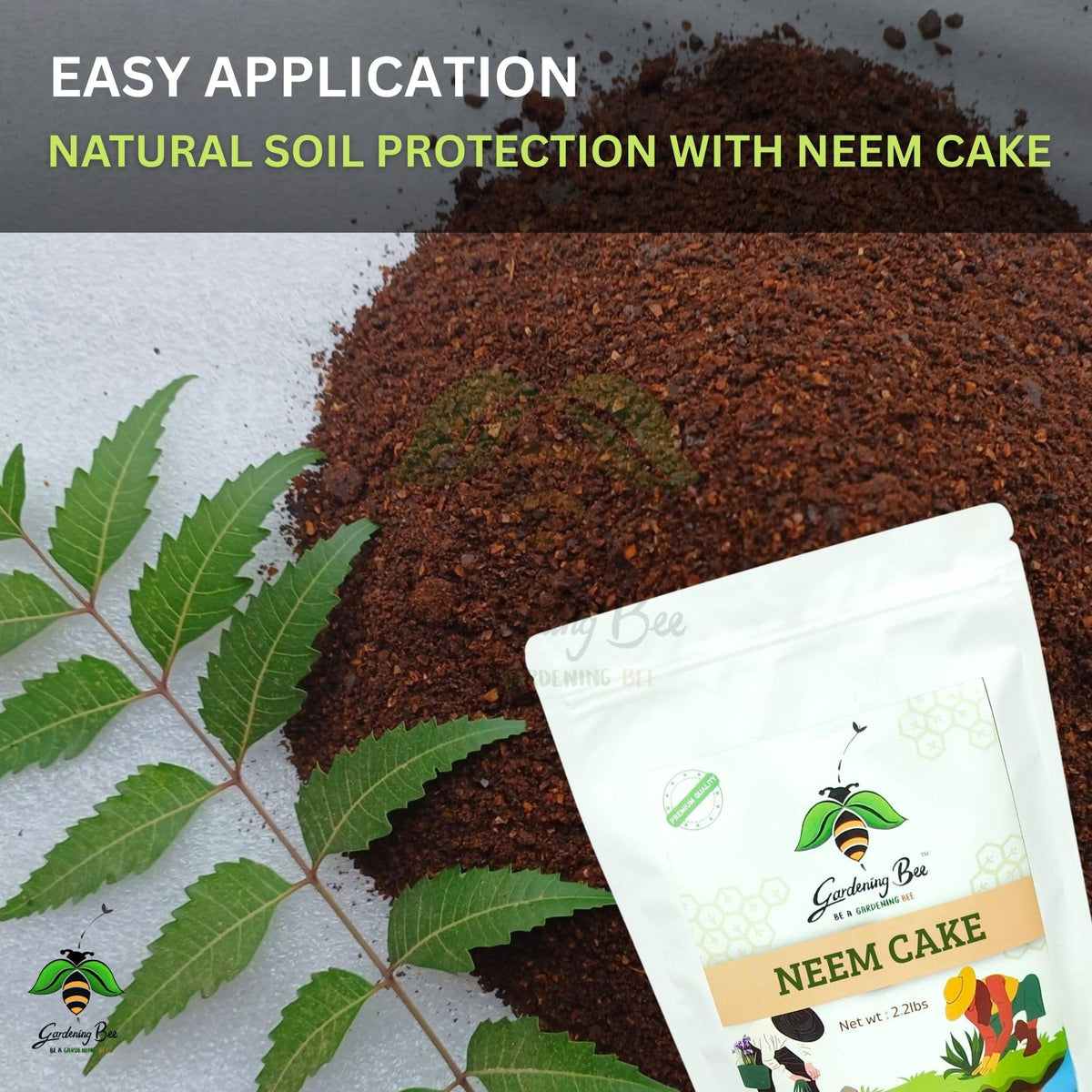 Neem Cake Powder Form, 100% Natural and Organic, Pest Resistant, for Plants, Succulent, Cactus, Orchids, Garden, Neem Khali, Contains Min 5% Neem Oil