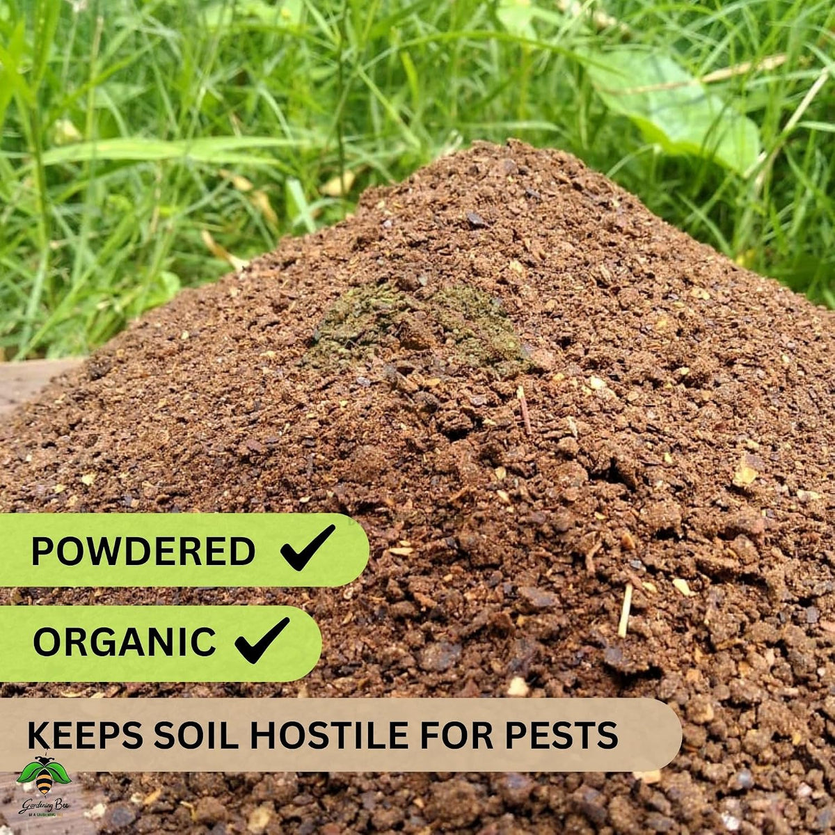 Neem Cake Powder Form, 100% Natural and Organic, Pest Resistant, for Plants, Succulent, Cactus, Orchids, Garden, Neem Khali, Contains Min 5% Neem Oil