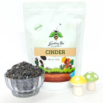Gardening Bee Cinder Washed – Porous Coal Rock for Soil Aeration & Drainage (1 Kg 4-8mm)