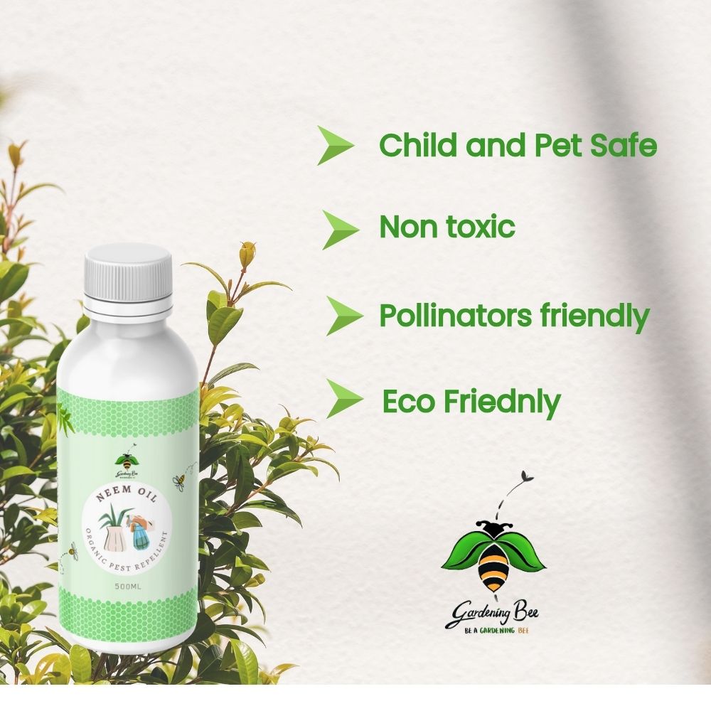 Gardening Bee Neem Oil Organic Plant Protector & Natural Pest Repellent (100 ML)