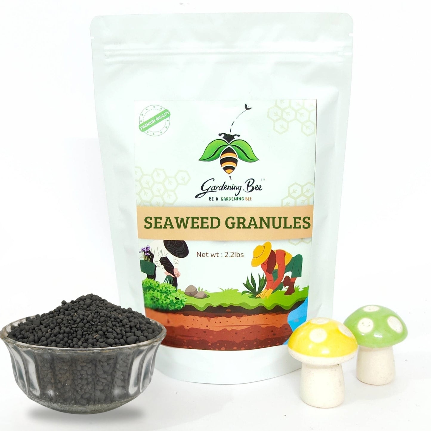Gardening Bee Seaweed Granules – Natural Organic Fertilizer for Enhanced Growth (500 Grams)